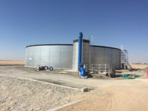 Stalen watertank